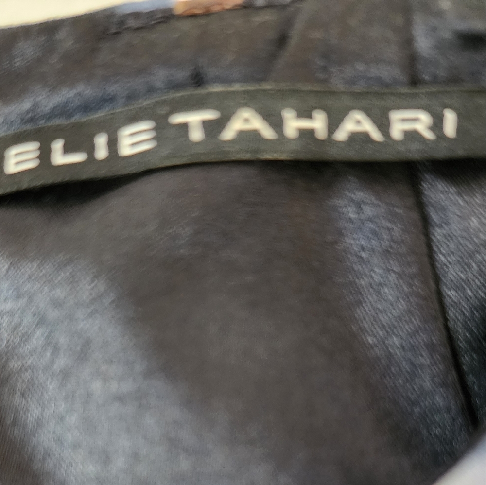 Elie Tahari, Blue And White Multiple Colored Dress - image 5